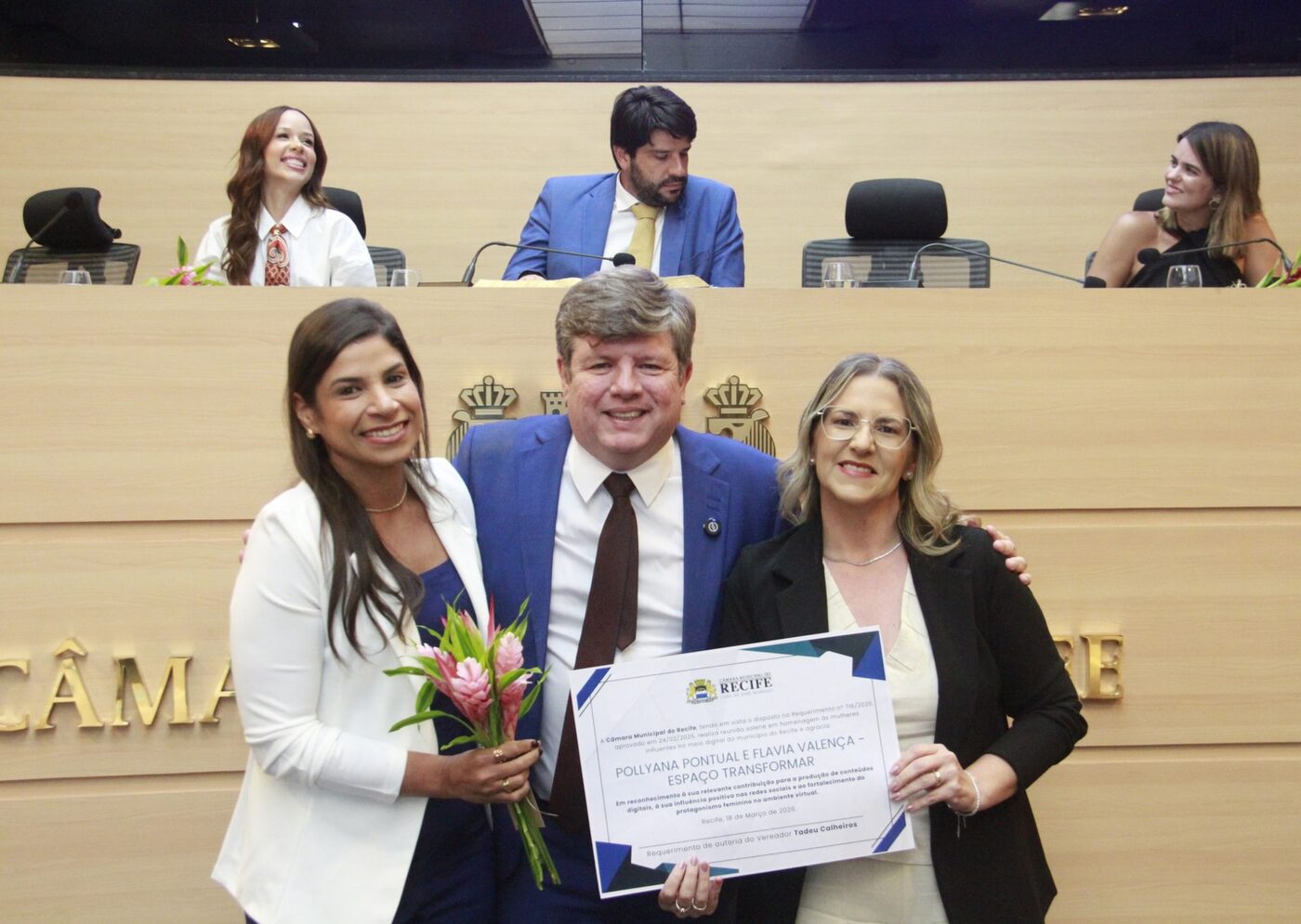 Espaço Transformar homenageado na Câmara Municipal do Recife